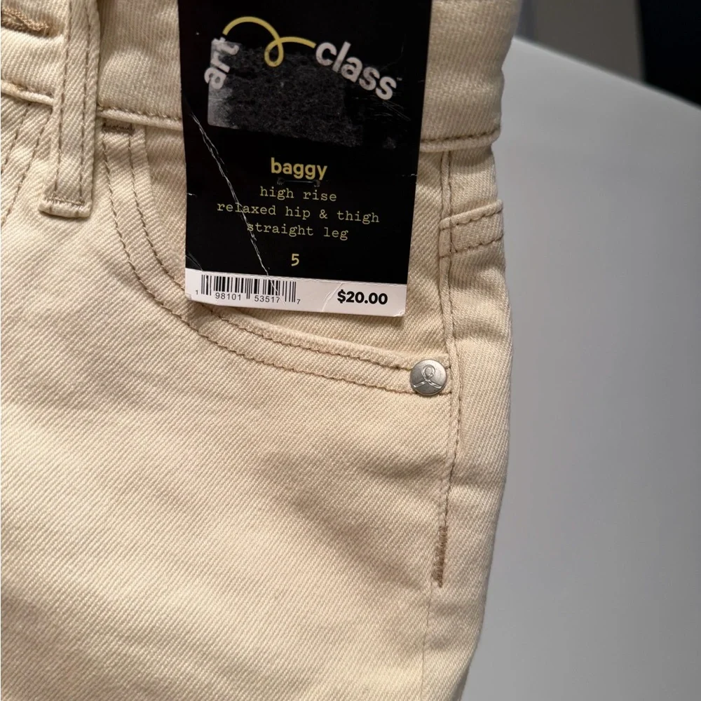 Kids Beige Jeans - Picture 5 of 5